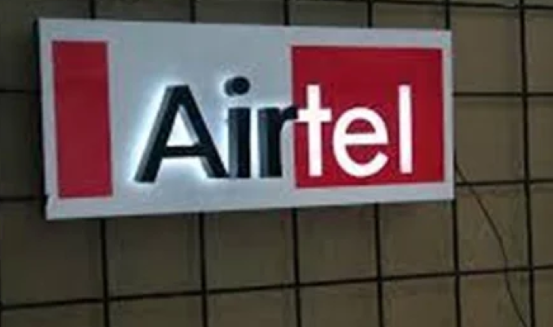 Installation of Bharti Airtel Glow Sign Board